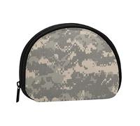 AUGUSTRUSH Petit porte-monnaie à fermeture éclair - Mini portefeuille en toile Camouflage militaire Portable et tendance pour femmes et filles Idéal pour ranger pièces de monnaie, porte-clés, cartes