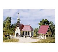 Auhagen - 14461 - Modélisme Ferroviaire - Bâtiment - Eglise avec Cure