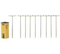 Auhagen 14489 N Peaux de transformateurs avec mâts en béton
