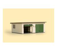 Auhagen H0 11456 - Double Garage 86 X 74 X 32 Mm Neuf