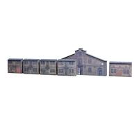 Auhagen Lot en Relief H0/TT avec 6 façades industrielles