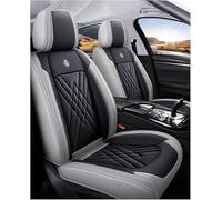 AUHOAZ Voiture Ensembles Housses Siège pour Opel Mokka B/GS Line+/Ultimate 2021-2024, Cuir Haut Gamme sur Mesure Avant Arrière Protege Siege Respirant Antidérapant Housses Siège,Grey Black