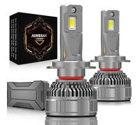 AUHSSAN Ampoule H7 LED Voiture 200W 40000LM 6500K Blanc Froid, 700% de Luminosité, LED Phare Kit Lampes Remplacement pour Halogènes, Plug and Play, Canbus Error Free (2 Lampes)