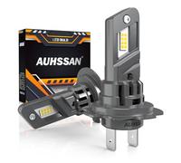 AUHSSAN Ampoule H7 LED Voiture 80W 16000LM 6500K Blanc Froid, 500% de Luminosité, LED Phare Kit Lampes Remplacement pour Halogènes, 1:1 Taille, Plug and Play, Aucun Adaptateur Requis (2 Lampes)