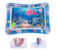 Auiepet Tapis de jeu avec capteur d'eau épais - Tapis de jeu sensoriel d'eau avec poisson - Tapis de jeu interactif gonflable - Confort frais - Tapis d'eau sensoriel pour animaux de compagnie (#A6)