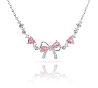 Auiremrti Schleife Zirkon Bracelet-L'amitié est comme une boucle,Bracelet réglable avec perles,Bijou tendance pour femmes,Souvenir pour des moments spéciaux