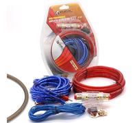 Auirshiky 10 GA kit de câblage pour amplificateur de Voiture,kit de câbles pour amplificateur de Basses, pour La Plupart des Voitures,câble Audio de Voiture,avec Porte Fusible Voiture 1500W
