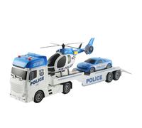 Auirshiky Camion Police Dépanneuse Jouet, Son et Lumière Voiture Enfant, 3 in 1 Grand Jouet de Camion Véhicules, Véhicule de Transport, Cadeau pour Garçons Fille 1 2 3 4 5 6 Ans