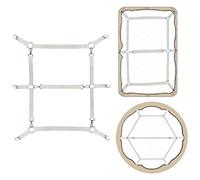 Auivguiv Drap de lit Attaches,Attache Drap Housse,Tendeur Drap pour Tous Les Matelas Ronds et Carrés (Blanc)