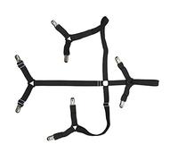 Auivguiv Toweter 3-Way réglables sous Le Matelas lit/équipée Fixation de Feuille, sillonnent lit Bretelles Feuille de Sangles, Housse de Fixation, Longue Sangle Bandes de Clip
