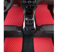 AUJAN 4 pièces Tapis De Sol Voiture pour Peugeot 208 2019 2020 2021 2022 2023 2024, Pied Doublure Moquette Protection Antidérapant Imperméable Plancher Accessoires,D Red