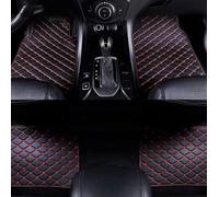 AUJAN 4 pièces Tapis De Sol Voiture pour Peugeot 308 GTI 2017 2018 2019 2020 2021, Pied Doublure Moquette Protection Antidérapant Imperméable Plancher Accessoires,G Black Red