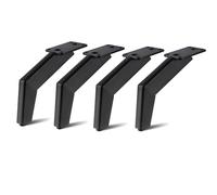 AUJLKJOUV Pied de Meuble Style Industriel,4 Pièces Jambe de Table Basse,Pieds pour Meuble Bas,Canapé,avec Vis+Protection du Sol+Base Silencieuse Antidérapante