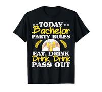Aujourd'hui, Bachelor Party Rules, Enterrement de Vie de garçon, équipe de mariés T-Shirt