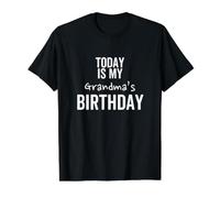 Aujourd'hui, C'est la Meilleure Blague spéciale pour l'anniversaire de ma Grand-mère T-Shirt Graphique avec Valeur, Homme, Noir, M