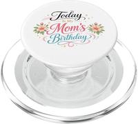 Aujourd'hui, C'est l'anniversaire de ma mère, de la Part de Son Fils et de sa Fille, Happy Mother PopSockets PopGrip pour MagSafe