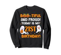 Aujourd'hui, C'est Mon Vingt et unième Anniversaire ! Fantôme, Anniversaire, Halloween Sweatshirt