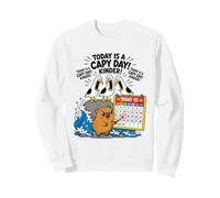 Aujourd'hui, C'est Une journée Amusante de Capybara Pun Seagull Scream Kinder Sweatshirt