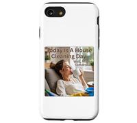 Aujourd'hui, C'est Une journée de ménage avec CoffeeDay Vibes Coque pour iPhone SE (2020) / 7/8