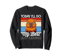 Aujourd'hui, Je Ferai de Mon Mieux, Just Kidding Funny Lazy Sweatshirt