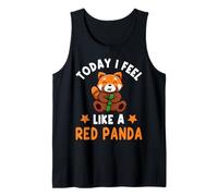 Aujourd'hui, je me sens comme un panda roux Débardeur