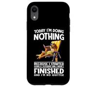 Aujourd'hui, Je ne Fais Rien Parce Que J'Ai commencé à Le Faire Hier Coque pour iPhone XR