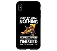 Aujourd'hui, Je ne Fais Rien Parce Que J'Ai commencé à Le Faire Hier Coque pour iPhone XS Max