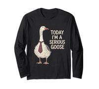 Aujourd'hui, Je suis Un Passionné 'oie Sérieux Travail Manche Longue