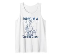 Aujourd'hui, Je suis Une Femme de ménage Amusante avec Une oie sérieuse Débardeur