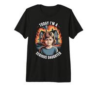 Aujourd'hui Je suis Une Fille Sérieuse Maison T-Shirt Haut de Gamme