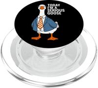 Aujourd'hui, Je suis Une oie sérieuse | Goose Pun, Funny Goose PopSockets PopGrip pour MagSafe