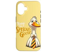 Aujourd'hui, Je suis Une oie sérieuse. Oie drôle Coque pour iPhone 16