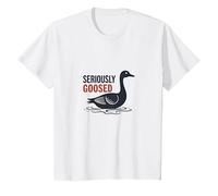 Aujourd'hui, Je suis Une oie sérieuse - Seriously Goosed Humor T-Shirt, Enfant, Blanc, 10 Ans