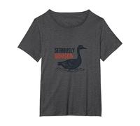Aujourd'hui, Je suis Une oie sérieuse - Seriously Goosed Humor T-Shirt, Femme Grandes Tailles, Chiné Foncé, 6X