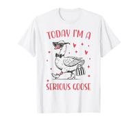 Aujourd'hui, je suis une oie sérieuse, une oie cow-boy drôle T-Shirt