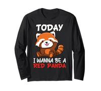 Aujourd'hui, je veux être un panda roux Manche Longue