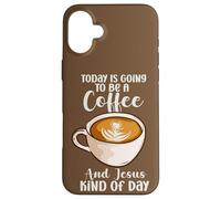 Aujourd'hui, pour Les croyants, ce Sera Une journée du Genre « Café et Jésus » Coque pour iPhone 16 Plus