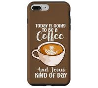 Aujourd'hui, pour Les croyants, ce Sera Une journée du Genre « Café et Jésus » Coque pour iPhone 7 Plus/8 Plus