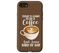 Aujourd'hui, pour Les croyants, ce Sera Une journée du Genre « Café et Jésus » Coque pour iPhone SE (2020) / 7/8