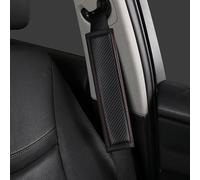 AUJSHDH 2 Pieces Voiture Protege Ceinture de Securit Coussin, pour Seat Leon FR Ibiza Cupra ateca Altea Ateca Cuir PU Amovible Confortable Epaulieres De Ceinture Securite,A