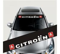 AUJSHDH Voiture Pare-Brise Avant Autocollant, pour Citroen C1 C2 C3 C4 C5 C6 C8 C4L DS3 DS4 DS5LS DS6 Voiture Avant arrière fenêtre Pare-Brise Autocollant Pare-Brise Bandes Pare-Soleil