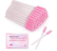 Aujzoo Lot de 40 pinceaux à cils, pinceaux à sourcils, pinceaux à sourcils, brosse à huile de ricin, outils de maquillage cosmétiques