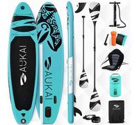 Aukai® Stand Up Paddle Board 320cm "Ocean" 2en1 avec siège de kayak SUP surfboard inflatable + paddle surfboard paddling paddle board - turquoise
