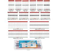 AUKENIEN 14 Valeurs 300 Pièces Assortiment de Diodes Kit Diode de Commutation Redresseur Redressement Schottky 1N4148 1n4001 1N4004 1N4007 1N5404 1N5406 1N5408 1N5817 5819 5822 FR107 207 RL207 UF4007