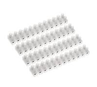 AUKENIEN 3A Barrette Connexion Bornier Electrique 3 Ampère Bloc de Jonction Électriques Blocs 12 Bornes a Vis Double Rangée Borne de Raccordement Rapide Blanc