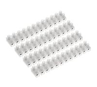 AUKENIEN 5A / 6A Barrette Connexion Bornier Electrique 5/6 Ampère Bloc de Jonction Électriques Blocs 12 Bornes a Vis Double Rangée Borne de Raccordement Rapide Blanc