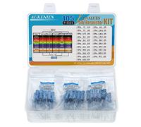 AUKENIEN 5W Kit Resistance 21 Valeurs 105 pcs Film Métallique Résistance 1 à 1M Ohm Resistances Electronique RoHS Conforme avec ± 1% Tolérance