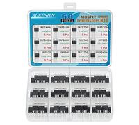 AUKENIEN Mosfet Transistor Kit 12 Valeurs 60pcs IRFZ44N IRF510N IRF520N IRF530N IRF540N IRF640N IRF740 IRF820 IRF830 IRF840 IRF3205 IRF9540N TO-220 Transistors Mosfet Canal P N
