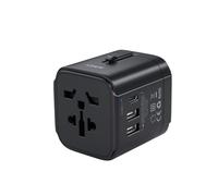 Aukey Pa-Ta01 Universal Travel Adapter Charger With Usb-C & Usb-A Uk