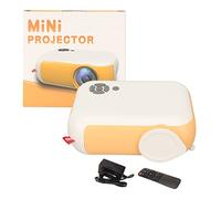 AuKing Projecteur 2023 Mini Projecteur amélioré 7500 Lumens Full HD 1080P HDMI VGA USB AV Compact Portable, Compatible avecAndroid, Taille de Projection 13-100 Pouces (Prise UE)